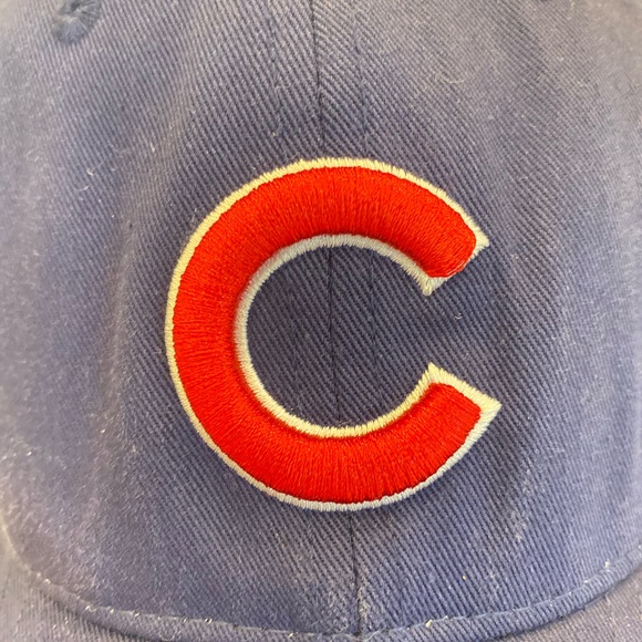 Chicago Cubs MLB New Era Adult Blue With Red C Baseball Hat - Picture 3 of 12